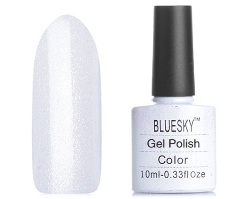 Гель-лак Bluesky Shellac 40535/80535(SE35) Silver VIP Status (Полупрозрачный со слегка молочным оттенком) 