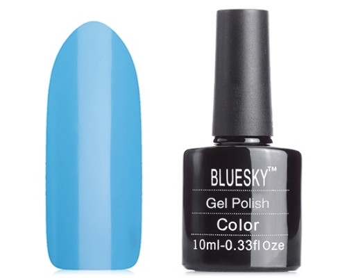 Гель-лак Bluesky Shellac 40581/80581(SE81) Cerulean Sea (Ярко-голубой) 