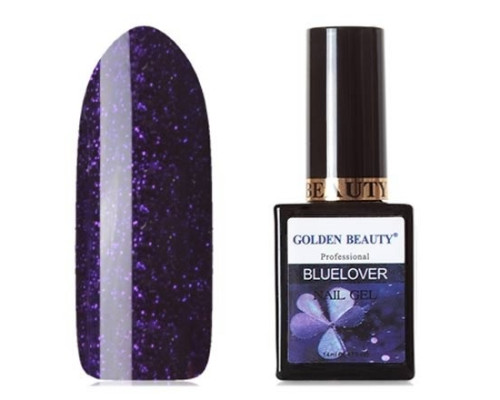 Гель-лак Bluesky Golden Beauty Bluelover №08 (Насыщенный фиолетовый с микроблестками)