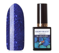 Гель-лак Golden Beauty Bluelover №11 Синий с блестками 