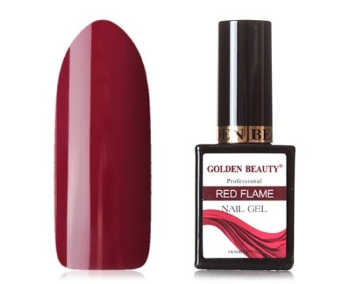 Гель-лак Bluesky Golden Beauty Red Flame №05 (Винно-пурпурный)