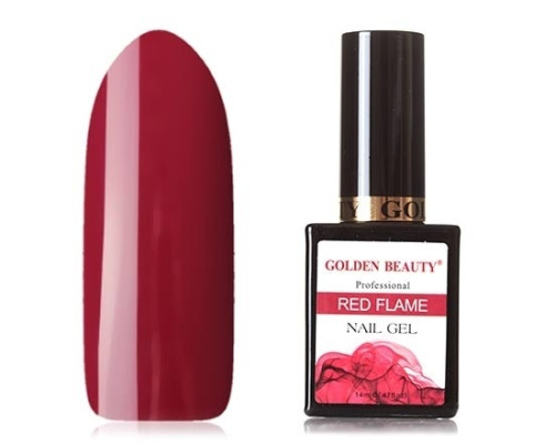 Гель-лак Bluesky Golden Beauty Red Flame №09 (Гранатовый)