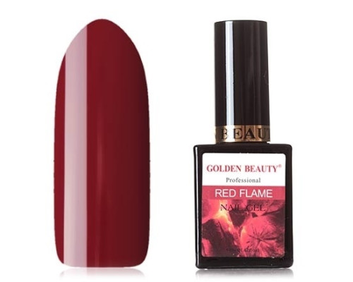 Гель-лак Bluesky Golden Beauty Red Flame №12 (Темно-красный)