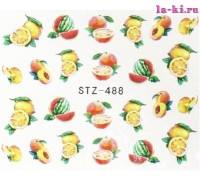 Слайдер для дизайна ногтей STZ-488 (Фрукты-ягоды 4)