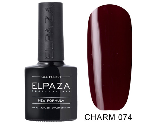 Гель-лак Elpaza 074 Charm Загадочная леди (Бордовый)