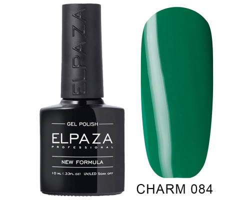 Гель-лак Elpaza 084 Charm Помощник Санты (Зеленый)