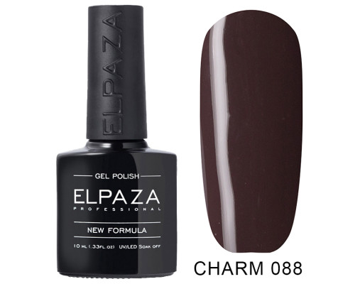 Гель-лак Elpaza 088 Charm Сумерки (Темно-коричневый)