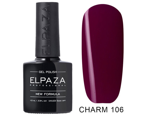 Гель-лак Elpaza 106 Charm Шахерезада (Фиолетово-малиновый)