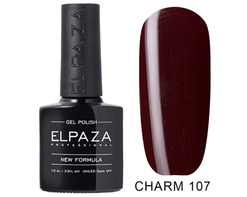 Гель-лак Elpaza 107 Charm Аннабель (Коричнево-бордовый)