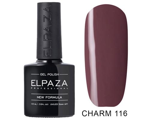 Гель-лак Elpaza 116 Charm Клеопатра (Сиренево-коричневый)