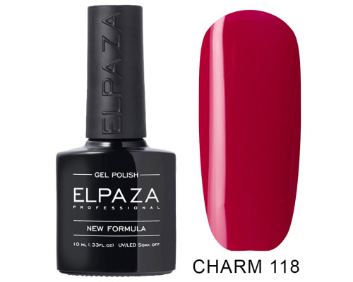Гель-лак Elpaza 118 Charm Амели (Красно-малиновый)