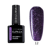 Гель-лак Elpaza 12 Lilac Космический (Сине-фиолетовый с блестками)