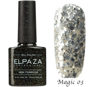 Гель-лак Elpaza 03 Magic Glitter Сияние звезд