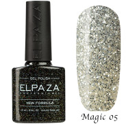 Гель-лак Elpaza 05 Magic Glitter Серебряный водопад