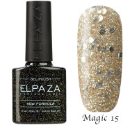 Гель-лак Elpaza 15 Magic Glitter Газировка