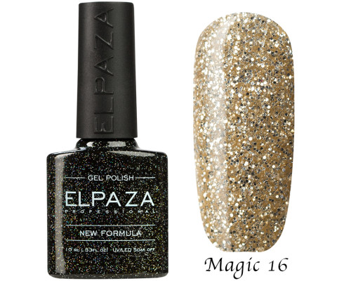 Гель-лак Elpaza 16 Magic Glitter Белое золото