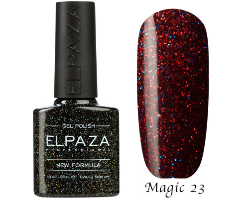 Гель-лак Elpaza 23 Magic Glitter Малиновое собре