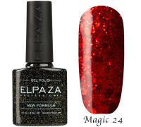 Гель-лак Elpaza 24 Magic Glitter Алый закат