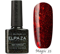 Гель-лак Elpaza 35 Magic Glitter Страсть