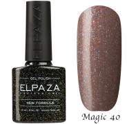Гель-лак Elpaza 40 Magic Glitter Бокал шампанского