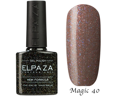 Гель-лак Elpaza 40 Magic Glitter Бокал шампанского