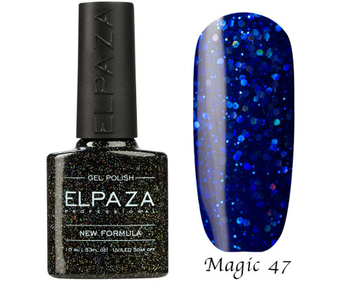 Гель-лак Elpaza 47 Magic Glitter Морской круиз
