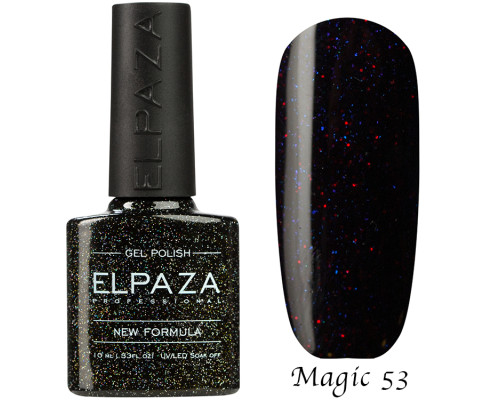 Гель-лак Elpaza 53 Magic Glitter Черничный смузи