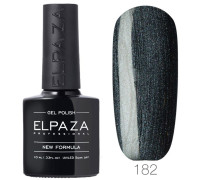 Гель-лак Elpaza 182 Мерцающий оникс (Серо-зеленый с перламутром)