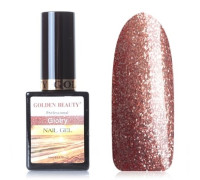 Гель-лак Bluesky Golden Beauty №21 (Коричневый с бронзовыми блестками)