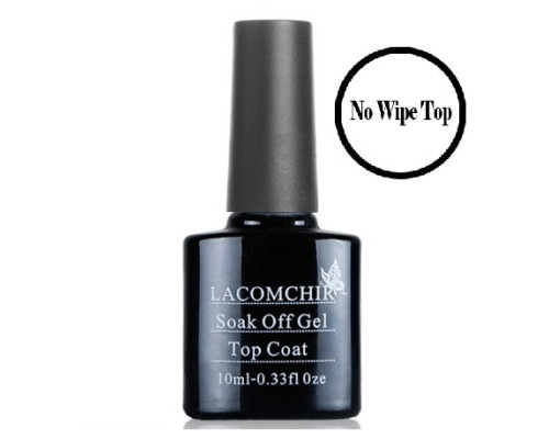 Верхнее покрытие (Топ) Lacomchir No Wipe Top без липкого слоя 10 мл