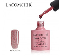 Гель-лак плюшевый Lacomchir MR 02 Розово-бордовый