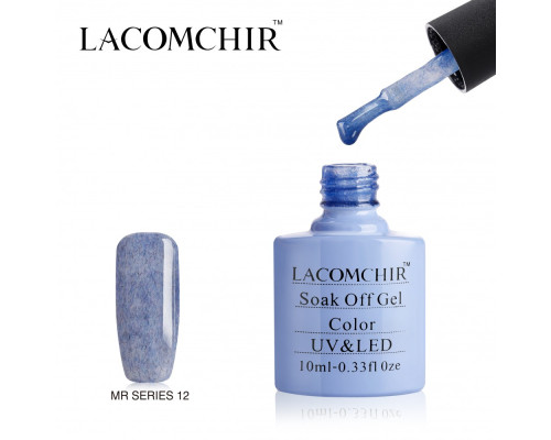 Гель-лак плюшевый Lacomchir MR 12 (Сине-голубой)