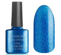 Гель-лак Lacomchir NC 100 (Синий с блестками)