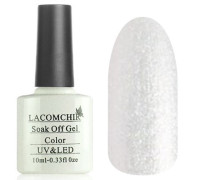 Гель-лак Lacomchir NC 109 (Серебряный перламутр с золотистым шиммером)
