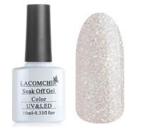 Гель-лак Lacomchir NC 110 (Серебряные блестки)