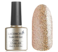 Гель-лак Lacomchir NC 115 (Светло-золотые блестки)