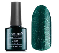 Гель-лак Lacomchir NC 83 (Зеленый с блестками)