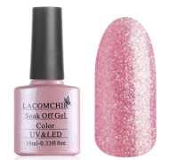 Гель-лак Lacomchir NC 86 (Розовый с блестки)