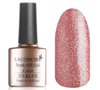 Гель-лак Lacomchir NC 91 (Розовое золото с блестками)