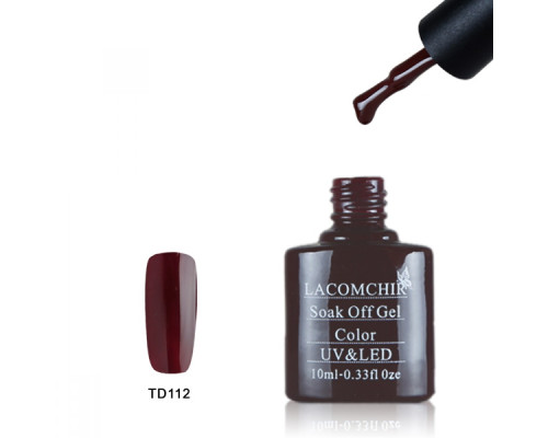 Гель-лак Lacomchir TD 112 (Коричнево-бордовый)