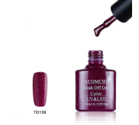 Гель-лак Lacomchir TD 138 (Бордовый с блестками)