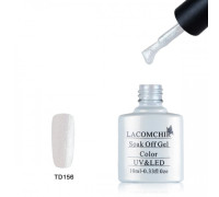 Гель-лак Lacomchir TD 156 (Белый с блестками)
