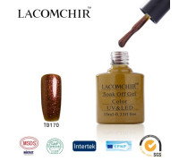 Гель-лак Lacomchir TD 170 (Горчичный с глиттером)