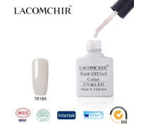 Гель-лак Lacomchir TD 185 (Серый с блестками)