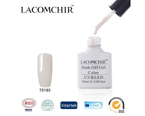 Гель-лак Lacomchir TD 185 (Серый с блестками)