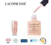 Гель-лак Lacomchir TD 190 (Нежно-розовый с глиттером)