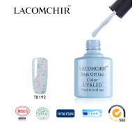 Гель-лак Lacomchir TD 192 (Голубой с глиттером)
