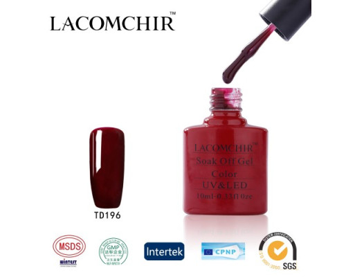 Гель-лак Lacomchir TD 196 (Бордовый)