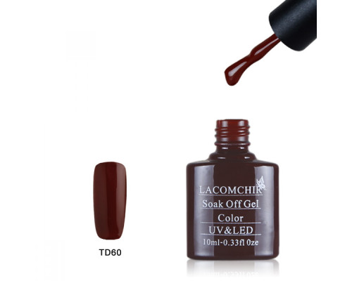 Гель-лак Lacomchir TD 60 (Темно-терракотовый)