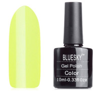 Гель-лак Bluesky Shellac A81 (Лимонно-салатовый, неоновый)